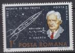 Roemenië Herman Oberth met raket en formule, Postzegels en Munten, Postzegels | Thematische zegels, Vliegtuigen, Ophalen of Verzenden