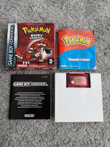 Pokemon Ruby Nintendo Game Boy Advance Origineel CIB beschikbaar voor biedingen