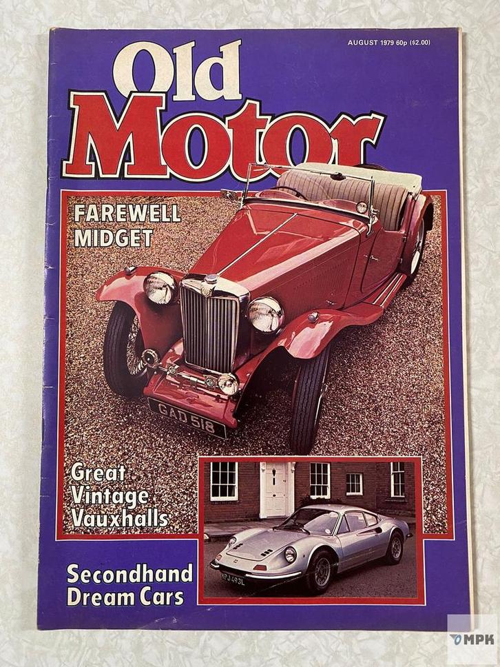 Old Motor Magazine August 1979 MG Midget Vauxhall, Boeken, Auto's | Folders en Tijdschriften, Gelezen, Ophalen of Verzenden