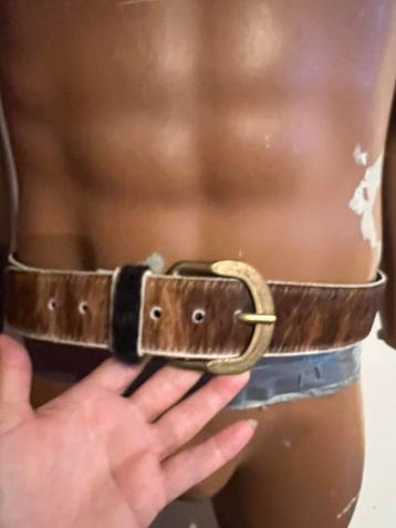 COWBOYS BELT guinuine leer maat 95 GUNUINE CROCCDILE beschikbaar voor biedingen