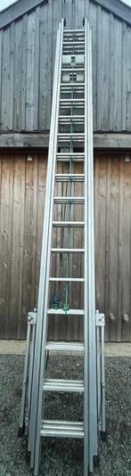 Te koop Tubesca touw trekladder 3 x 18 (totaal 13,5 m), Doe-het-zelf en Verbouw, Ladders en Trappen, Ophalen, Zo goed als nieuw