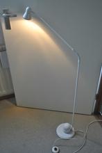 Vloerlamp, leeslamp, metaal, wit, Ophalen, Gebruikt, Metaal, 100 tot 150 cm