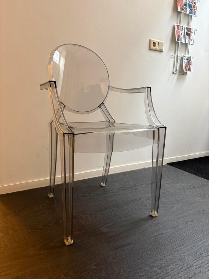 10x Eetkamerstoel Louis Ghost Starck, Huis en Inrichting, Stoelen, Gebruikt, Vijf, Zes of meer stoelen, Kunststof, Overige kleuren