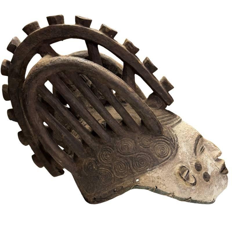 Agbogho Mmuo masker van de Igbo uit Nigeria, Ophalen of Verzenden, Gebruikt