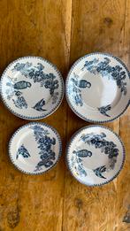 Brocante/ antiek servies Mesange Longwy France, Verzenden
