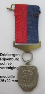 mooie oude kleine medaille, schietvereniging Driebergen/Rij., Ophalen of Verzenden, Zo goed als nieuw