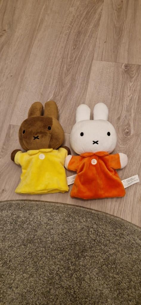 2x Nijntje Handpoppen - Nieuw, Ophalen of Verzenden, Nieuw, Konijn