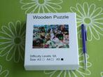 Houten lasergesneden puzzel - honden - ruim 100 stukjes, Ophalen of Verzenden, Minder dan 500 stukjes, Zo goed als nieuw, Legpuzzel