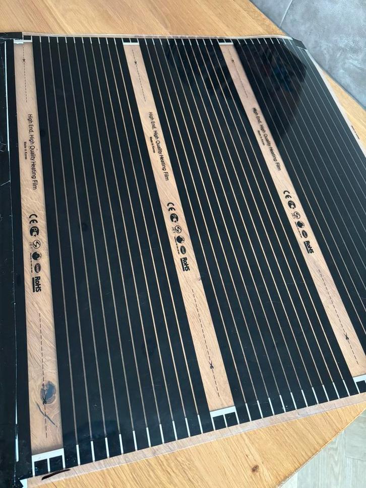 Electrische infrarood vloerverwarming voor caravan/camper, Caravans en Kamperen, Caravan accessoires, Gebruikt, Ophalen of Verzenden