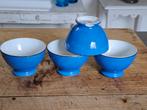 4 kleine blauwe spoelkommetjes van Société Céramique kom bol, Ophalen of Verzenden
