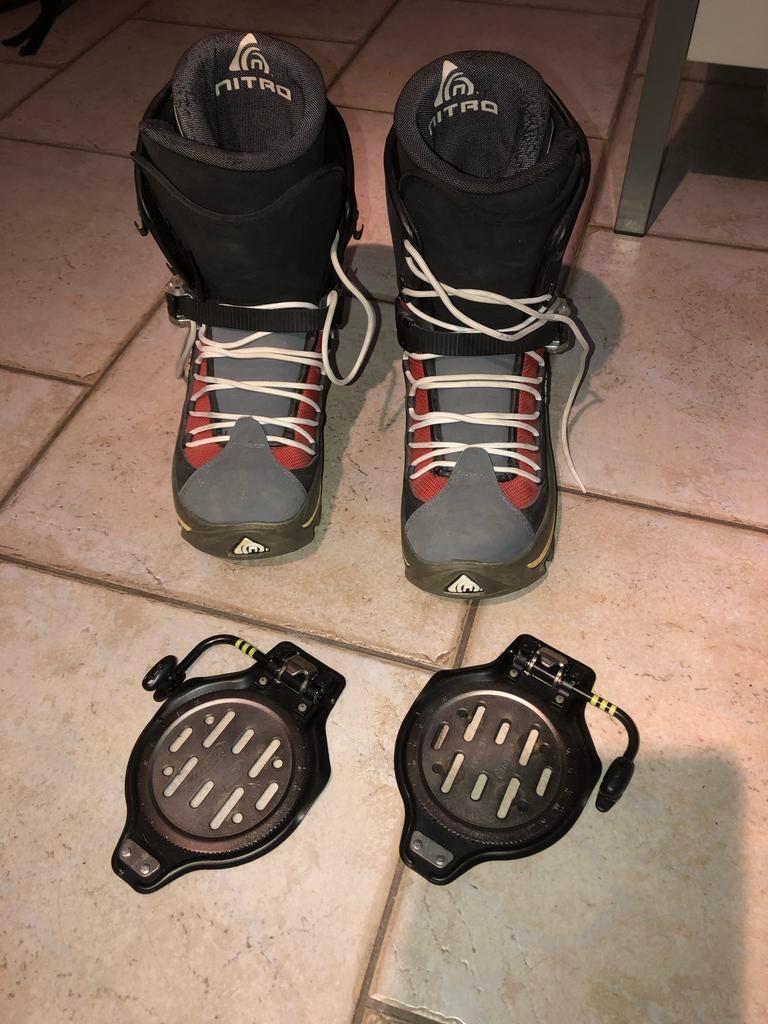 Snowboard step in bindingen + schoenen maat 41-42, Overige merken, Gebruikt, Snowboots, Ophalen of Verzenden