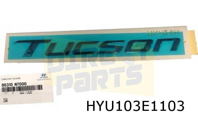 Hyundai Tucson (1/21-) embleem tekst 'Tucson' achter Origine, Auto-onderdelen, Carrosserie en Plaatwerk, Hyundai, Nieuw, Verzenden