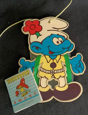 1984 Peyo Wandel Smurf + rugzakje + notitieblokje beschikbaar voor biedingen