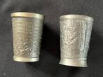2x Tinnen Beker., Antiek en Kunst, Antiek | Tin, Ophalen of Verzenden