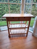 Houten verrijdbaar keukeneiland roltafel Förhöja Ikea beuken, Huis en Inrichting, Ophalen, 50 tot 100 cm, Zo goed als nieuw, Minder dan 100 cm
