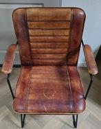 4 Leren eetkamer stoelen, Ophalen, Zo goed als nieuw, Bruin, Vier