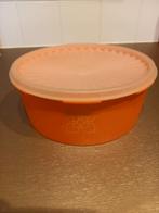 Vintage Tupperware Koektrommel - Goede Staat, Huis en Inrichting, Keuken | Tupperware, Ophalen of Verzenden, Gebruikt, Oranje