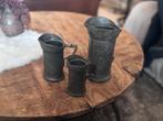 Oude Tinnen Maatbekers van van Leeuwen en van Camp, Antiek en Kunst, Antiek | Tin, Ophalen of Verzenden