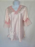 Mooie roze satijnen neglige mt M, ., Ophalen of Verzenden, Nachtkleding, .