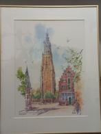 aquarel onze lieve vrouwentoren Amersfoort Nenad V. Karpov, Antiek en Kunst, Ophalen