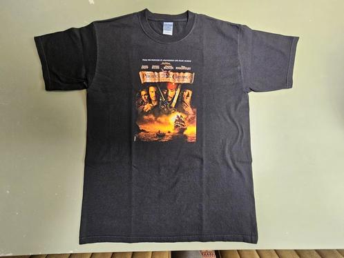 Vintage Gildan zwart tshirt 2003 Pirates of the caribbean L, Kleding | Heren, T-shirts, Zo goed als nieuw, Maat 52/54 (L), Zwart