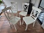 Gratis 4 IKEA ophalen, Huis en Inrichting, Stoelen, Wit, Ophalen of Verzenden, Zo goed als nieuw, Vier