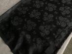 Lap zwart damast, 120 cm of meer, Zwart, Ophalen of Verzenden, Katoen