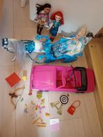 Barbie disney Assepoester koets brace auto Elena paard, Ophalen of Verzenden, Zo goed als nieuw, Barbie