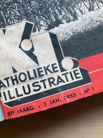 Katholieke illustratie uit 1953, Antiek en Kunst, Antiek | Boeken en Bijbels, Ophalen