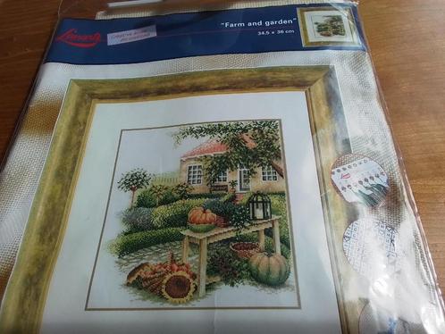 Lanarte Borduurpakket 'Farm and Garden', Hobby en Vrije tijd, Borduren en Borduurmachines, Nieuw, Borduurpakket, Ophalen of Verzenden