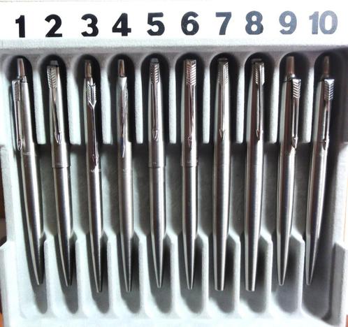 DIVERSE PARKER JOTTER CHROOM STEEL, Verzamelen, Pennenverzamelingen, Zo goed als nieuw, Balpen, Parker, Ophalen of Verzenden