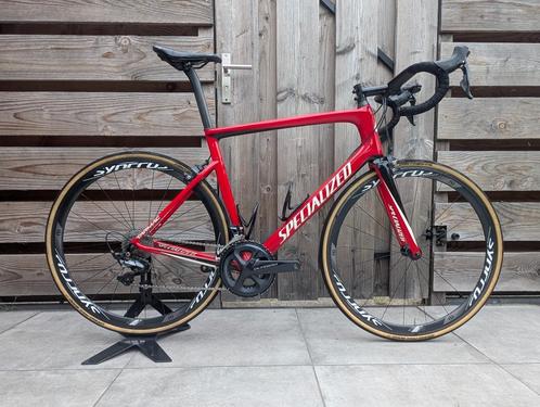 Specialized Tarmac SL6 maat 58, velgrem, carbon wielen, Fietsen en Brommers, Fietsen | Racefietsen, Gebruikt, Heren, Overige merken