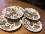 6 Gustavberg   Emma Gebaksbordjes Ø17cm, Gebruikt, Ophalen of Verzenden, Bord(en), Overige stijlen