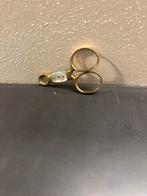 Antieke koperen sigarenknipper met mooie inleg., Antiek en Kunst, Ophalen of Verzenden