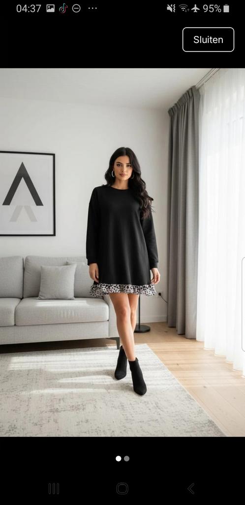 lona  Mila  super mooie jurk mt 36, Zwart, Nieuw, Ophalen of Verzenden, Maat 36 (S)