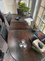 Ovale houten eettafel, Huis en Inrichting, Tafels | Eettafels, Ophalen, Gebruikt, 100 tot 150 cm, Eikenhout