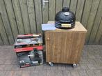 Keramische houtskoolgrill Mini Kamado GrillMeister + ombouw, Ophalen of Verzenden, Gebruikt, Grillmeister, Met accessoires