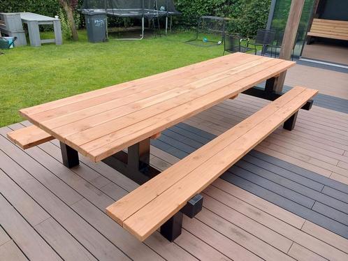 Robuuste Maatwerk Picknicktafels, Tuin en Terras, Picknicktafels, Nieuw, Rechthoekig, Ophalen of Verzenden