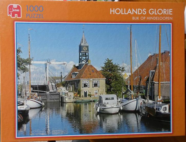 Hindeloopen Jumbo 1000 stukjes, Hobby en Vrije tijd, Denksport en Puzzels, Gebruikt, Legpuzzel, 500 t/m 1500 stukjes, Ophalen of Verzenden