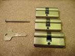 3x Dom Plura cilinderslot gelijksluitend 30-30, Doe-het-zelf en Verbouw, Hang- en Sluitwerk, Ophalen of Verzenden, Gebruikt, Overige materialen
