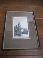 Ets zuidertoren amsterdam gesigneerd, Antiek en Kunst, Kunst | Etsen en Gravures, Ophalen of Verzenden