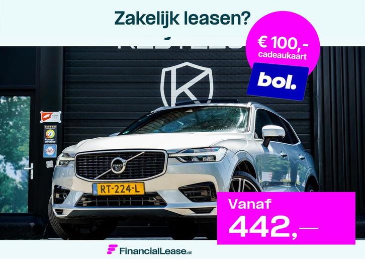 Volvo XC60 2.0 T5 AWD 3xR-Design PANO/LUCHTVERING/TREKHAAK/A, Auto's, Volvo, Bedrijf, Lease, Financial lease, XC60, ABS, Achteruitrijcamera