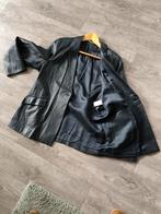 Donkerblauw zacht leren jas. Mark en Spencer, Kleding | Dames, Jasjes, Kostuums en Pakken, Ophalen of Verzenden, Zo goed als nieuw