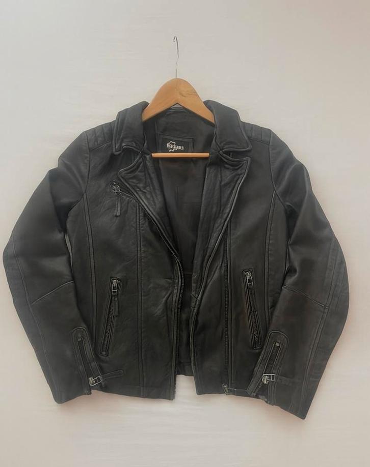 Dekkers leren kinderjas maat 158/164, Kleding | Dames, Jasjes, Kostuums en Pakken, Zo goed als nieuw, Jasje, Maat 34 (XS) of kleiner