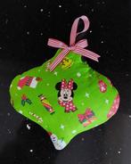 nieuw-platte stoffen kerstbal Minnie Mouse ( groen), Huis en Inrichting, Ophalen of Verzenden, Nieuw