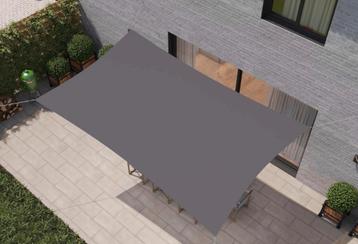 Schaduwdoek (nieuw) SunZ  218x570cm antraciet. Zeer sterk! beschikbaar voor biedingen