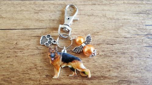 Tashanger Sleutelhanger Duitse herder Shepherd beschermengel, Sieraden, Tassen en Uiterlijk, Kettinghangers, Nieuw, Overige materialen
