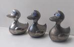 3 Vintage metalen spaarpotten in de vorm van eend, Ophalen of Verzenden, Metaal of Blik, Dier
