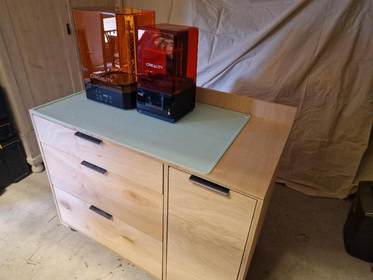 Creality Halot One Pro + Wash&Cure + Verrijdbare kast, Computers en Software, 3D Printers, Zo goed als nieuw, Ingebouwde Wi-Fi