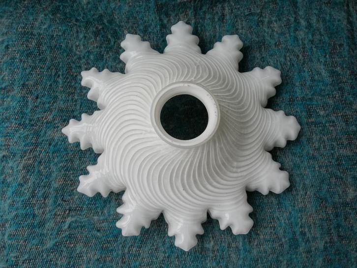 Wit glazen melkglas / opaline lampenkap, voor hanglamp, Antiek en Kunst, Antiek | Lampen, Ophalen of Verzenden